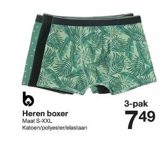 Zeeman Heren boxer aanbieding