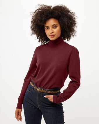 Mexx turtle neck basic pullover dark red