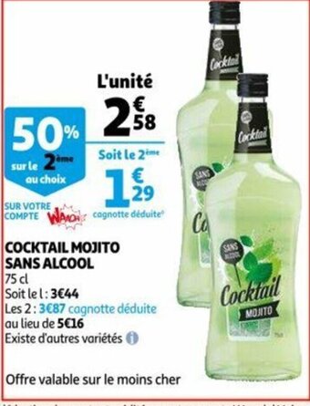 Cocktail Mojito Sans Alcool 75cl