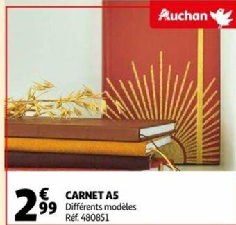 Auchan Carnet A5 aanbieding