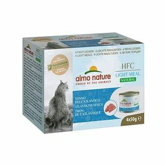 Zooplus 4x 50 g Almo Nature HFC Natural Light Tonijn, Kip & Ham Natvoer Katten aanbieding