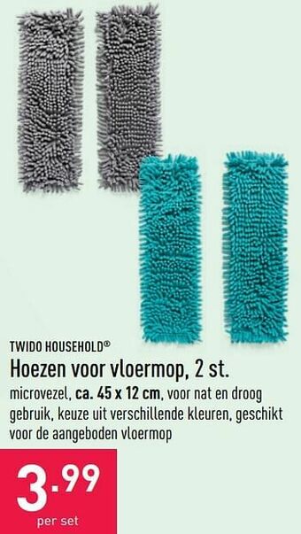 ALDI Hoezen voor vloermop aanbieding