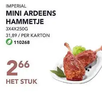 Bidfood Imperial mini ardeens hammetje aanbieding