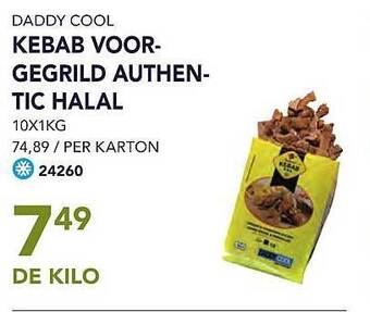 Daddy cool kebab voorgegrild authentic halal