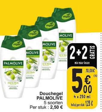 Cora Douchegel palmolive aanbieding