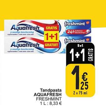 Cora Tandpasta aquafresh aanbieding