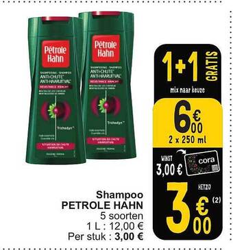 Cora Shampoo petrole hahn aanbieding