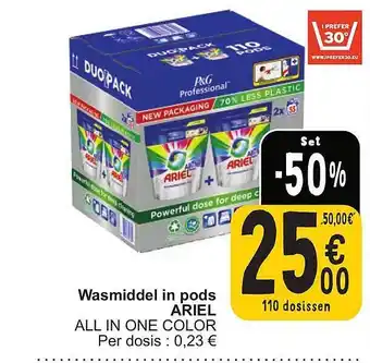 Cora Wasmiddel in pods ariel all in one color aanbieding