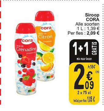 Cora Siroop cora aanbieding