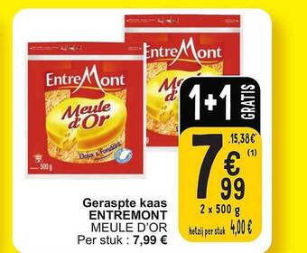 Cora Geraspte kaas entremont aanbieding