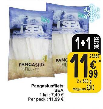 Cora Pangasiusfilets sea aanbieding