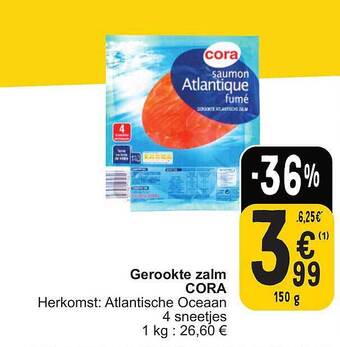 Cora Gerookte zalm cora aanbieding