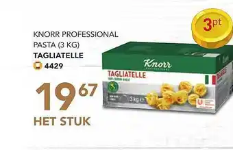 Bidfood Knorr professional pasta (3 kg) tagliatelle aanbieding
