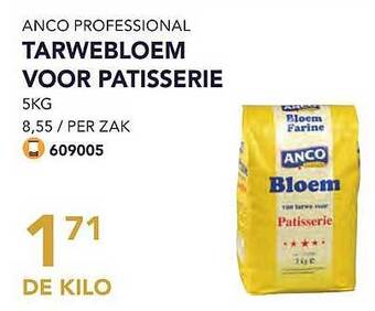 Bidfood Anco professional tarwebloem voor patisserie aanbieding