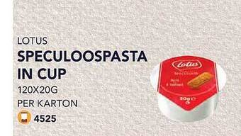 Lotus speculoospasta in cup
