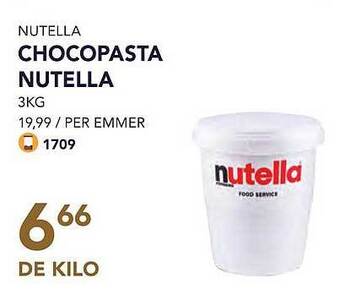 Bidfood Chocopasta nutella aanbieding