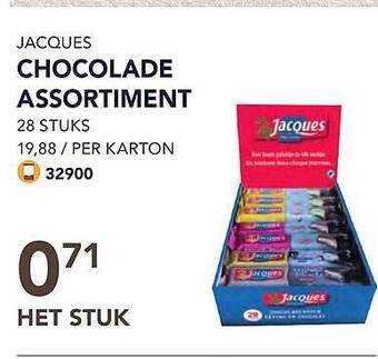 Bidfood Jacques chocolade assortiment aanbieding