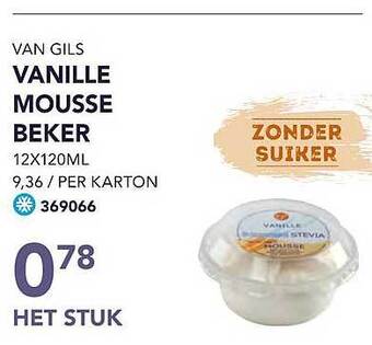 Van gils vanille mousse beker