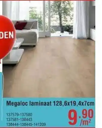 Cevo Megaloc laminaat 128,6 x 19,4 x 7 cm aanbieding