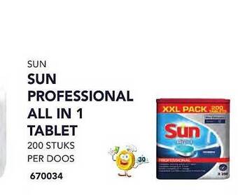 Bidfood Sun professional all in 1 tablet aanbieding