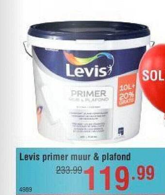 Cevo Levis primer muur & plafond aanbieding