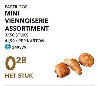 Bidfood Pastridor mini viennoiserie assortiment aanbieding