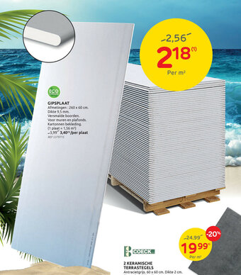 BricoPlanit Gipsplaat aanbieding