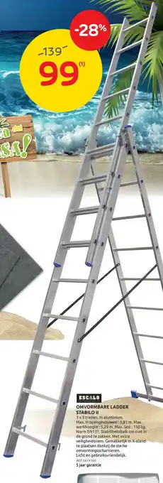 Escalo Omvormbare Ladder Stabilo II