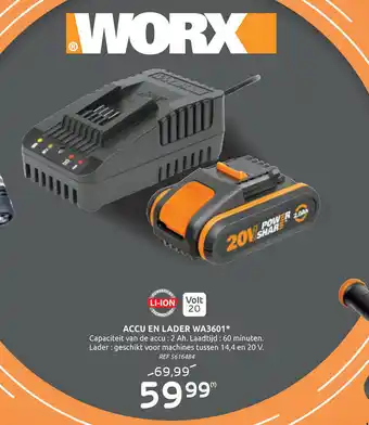 Accu en Lader WA3601