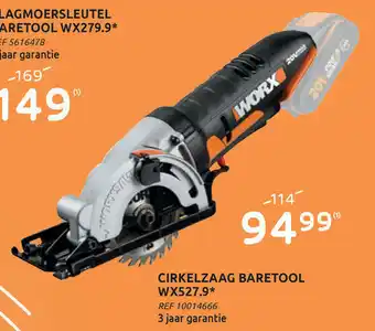 BricoPlanit Cirkelzaag Baretool WX527.9* aanbieding