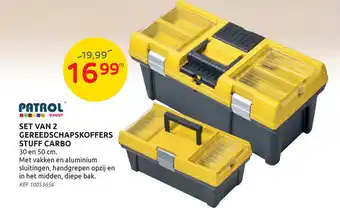 Patrol Set Van 2 Gereedschapskoffers Stuff Carbo