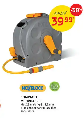 Hozelock Compacte Muurhaspel