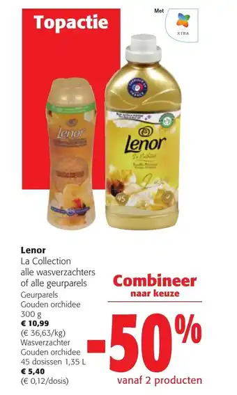 Colruyt Lenor la collection geurparels gouden orchidee 300g aanbieding