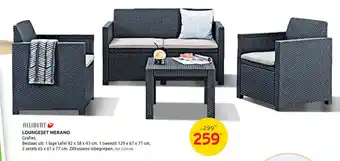 BricoPlanit Allibert Loungeset Merano aanbieding