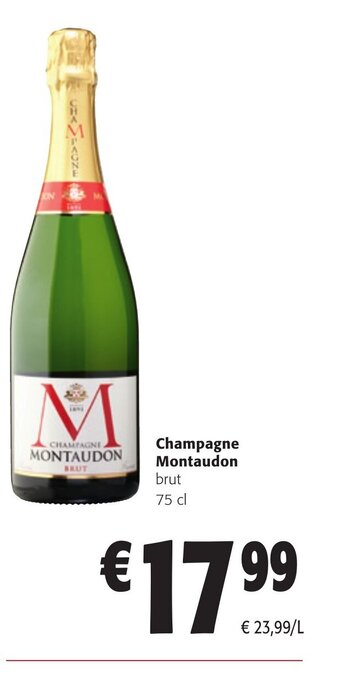 Colruyt Champagne montaudon brut 75cl aanbieding