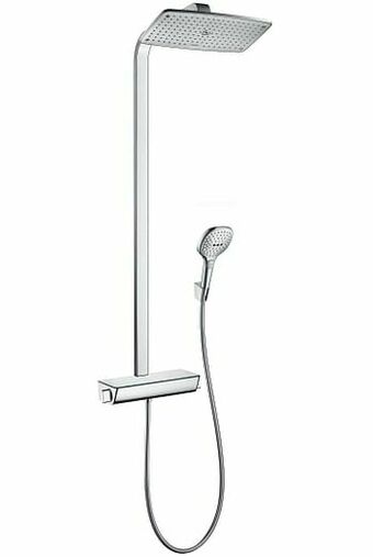 Hansgrohe Raindance Select E 360 thermostatische tablet regendoucheset glanzend chroom