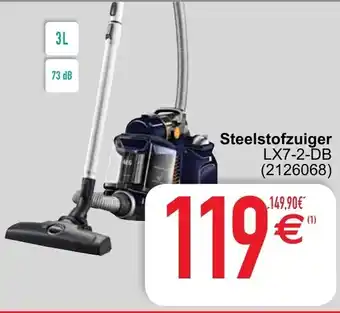 Cora Steelstofzuiger LX7-2-DB aanbieding