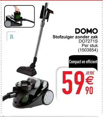 Cora Domo Stofzuiger zonder zak aanbieding