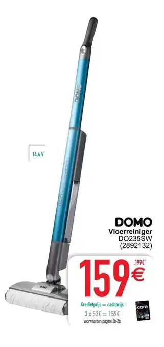 Cora Domo Vloerreiniger DO235SW aanbieding