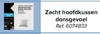 Carrefour Zacht Hoofdkussen Donsgevoel 65 x 65cm aanbieding