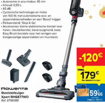 Carrefour Rowenta Steelstofzuiger Xpert RH6877WO aanbieding