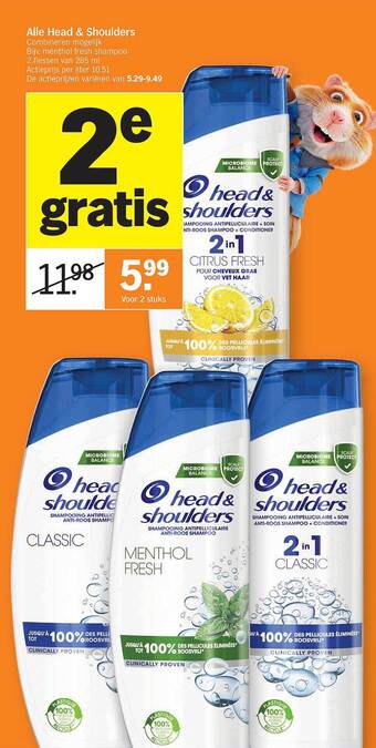 Albert Heijn Head & shoulders aanbieding