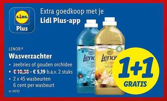 Lidl Lenor wasverzachter aanbieding