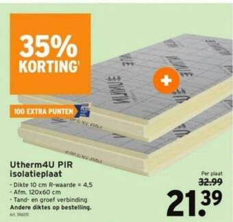 GAMMA Utherm4u pir isolatieplaat aanbieding