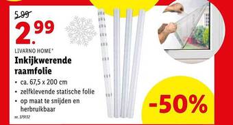 Lidl Livarno home inkijkwerende raamfolie aanbieding