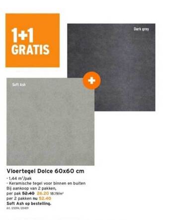 GAMMA Vloertegel dolce 60 x 60 cm aanbieding