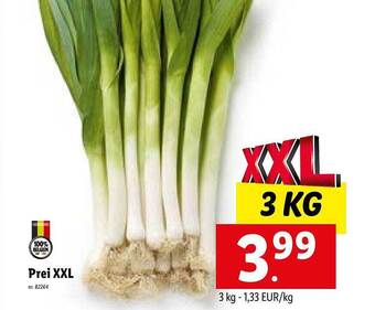 Lidl Prei xxl aanbieding