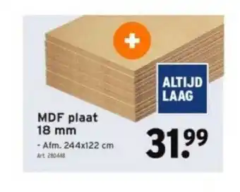 GAMMA Pdf plaat 18 mm aanbieding