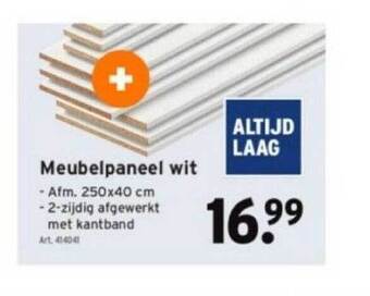 Meubelpaneel wit