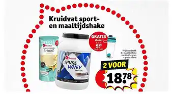 Kruidvat Kruidvat sport- en maaltijdshake aanbieding